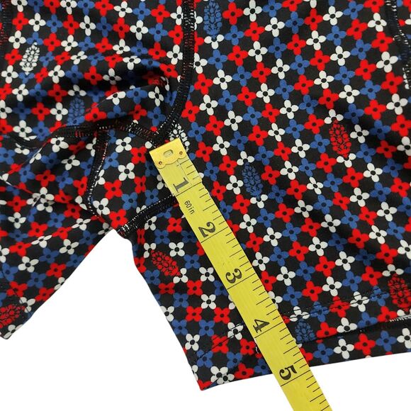 Free People Movement Shorts Womens Small Black Combo Odessa Print High Waist Gym - Picture 10 of 10